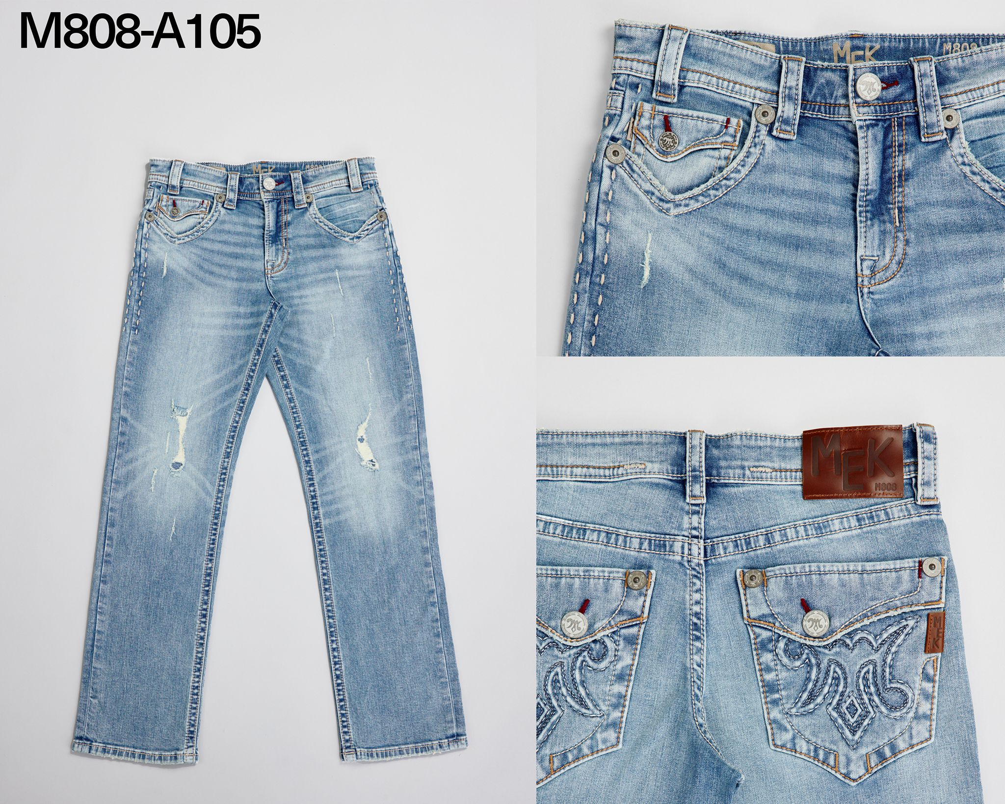 M808-A105R AUSTIN 105 STRAIGHT JEANS