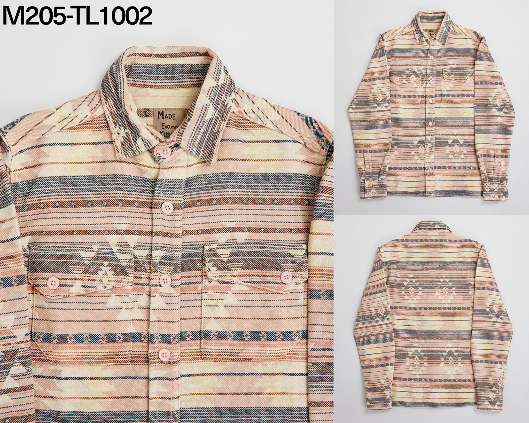 M205TL1002 KHAKI BUTTON DOWN SHIRTS