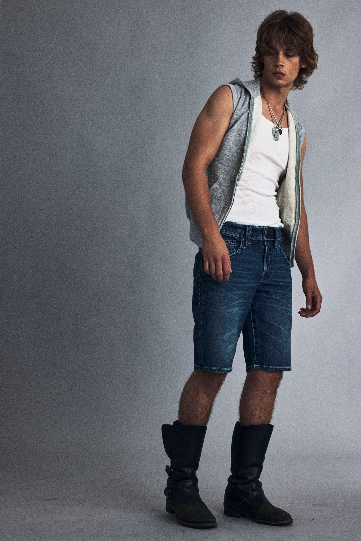 M888-K110 KRIS 110 DENIM SHORTS