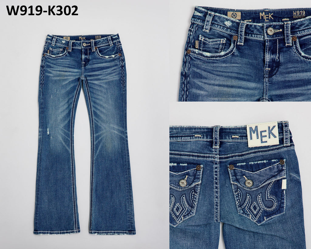 W919-K302R KENDALL 302 LOW-RISE BOOTCUT JEANS
