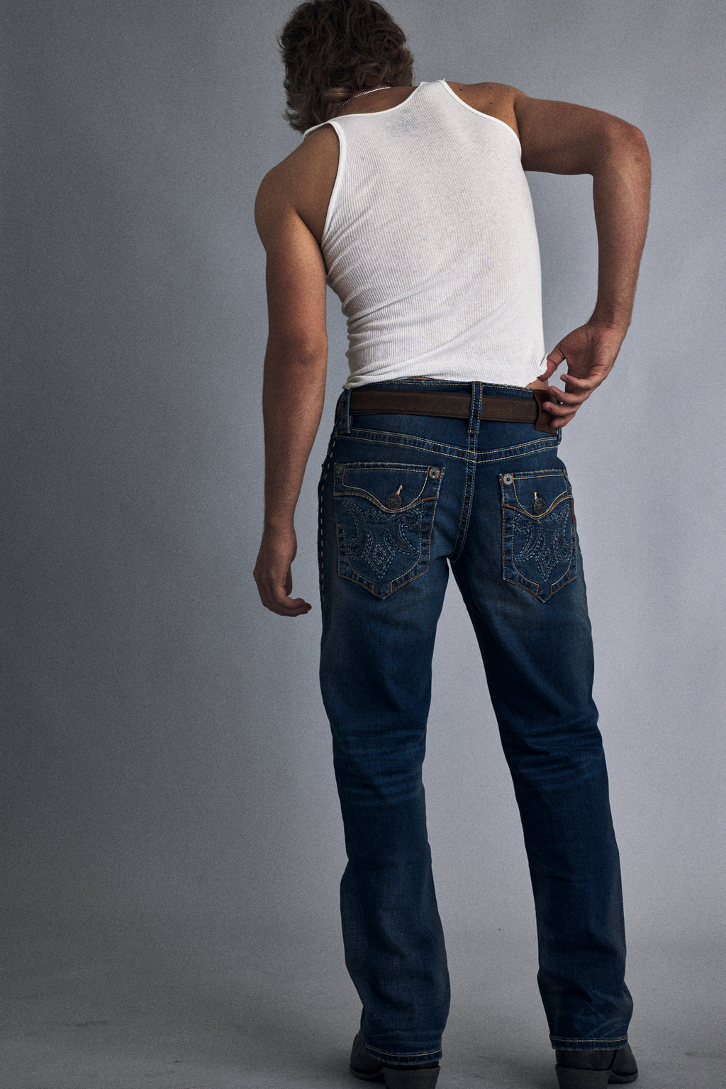 Austin Vintage Blue Straight Jeans