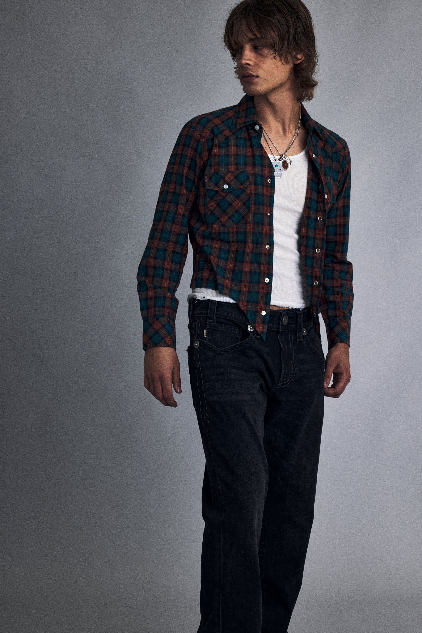 Brad Faded Black Straight Jeans