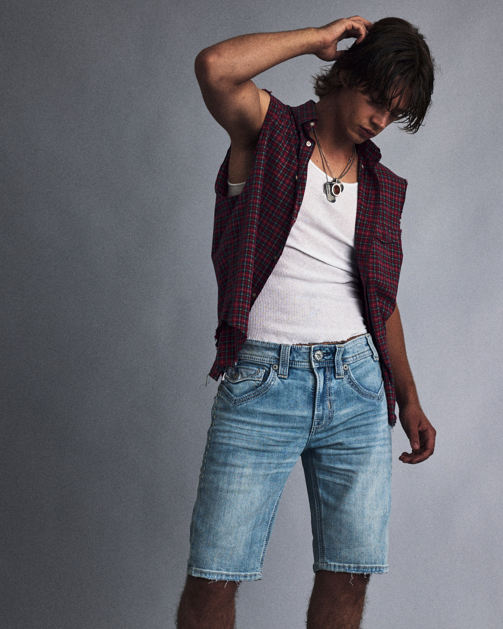 Noah Light Blue Denim Short