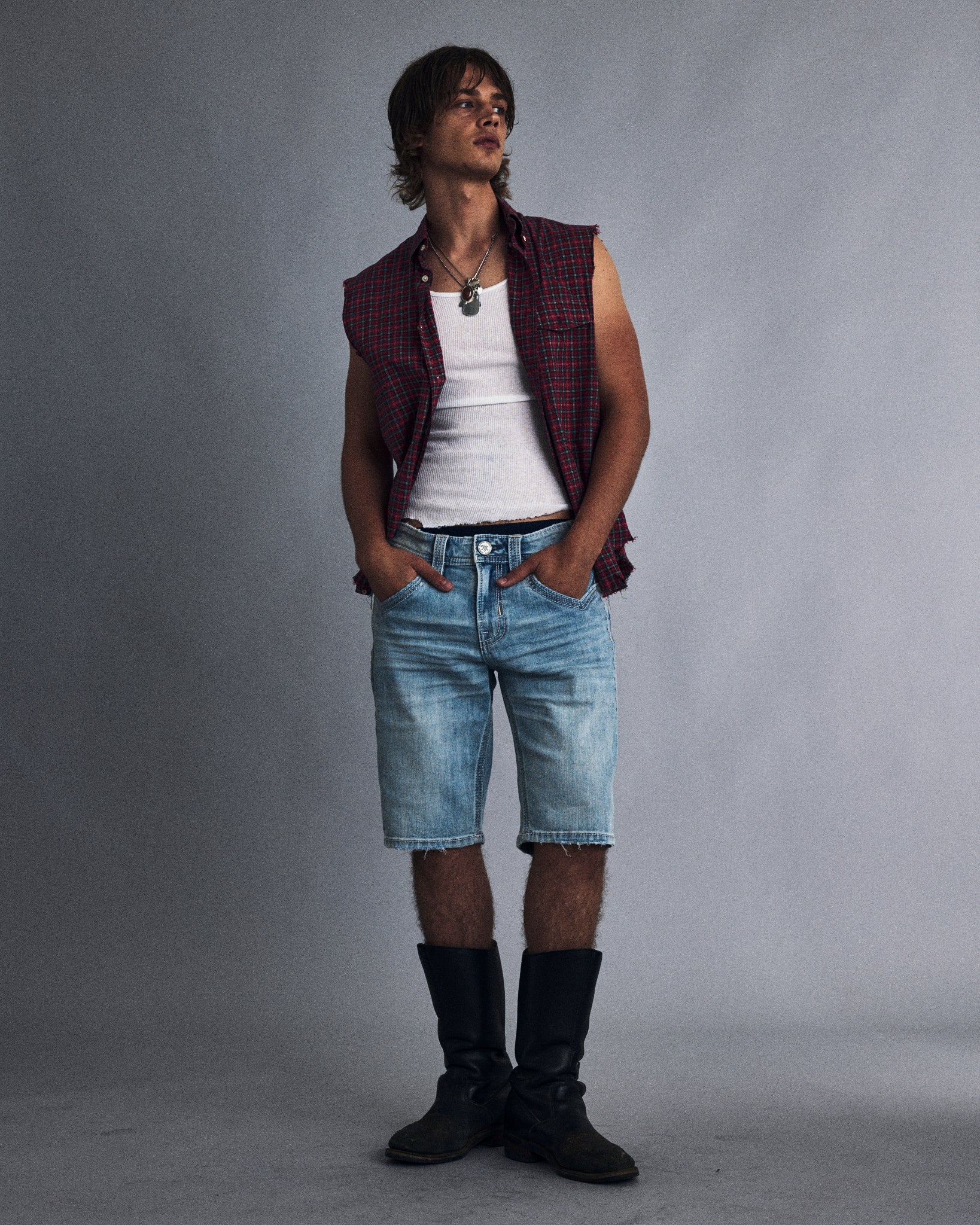 Noah Light Blue Denim Short