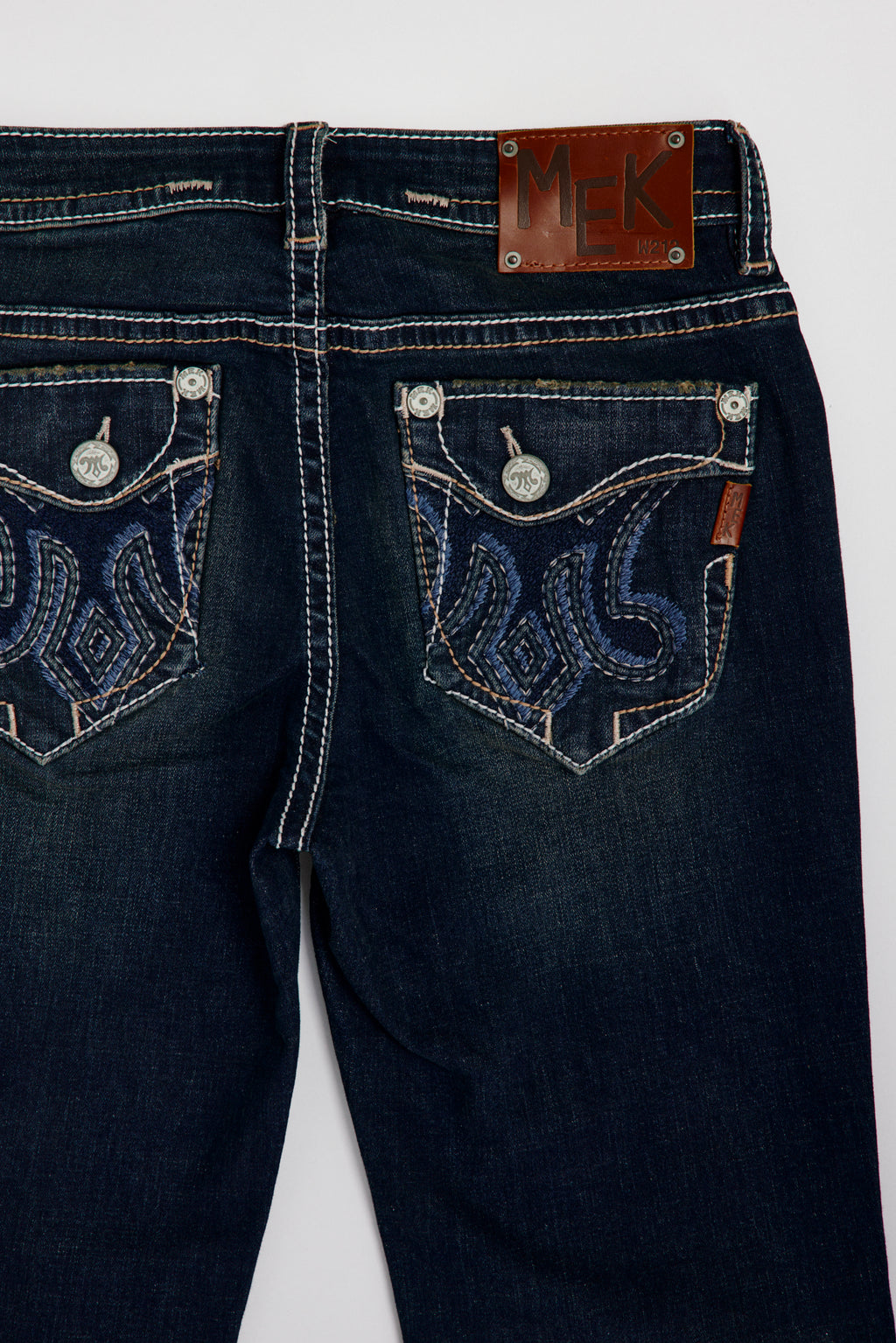 Megan Dark Blue Mid-Rise Flare Jeans