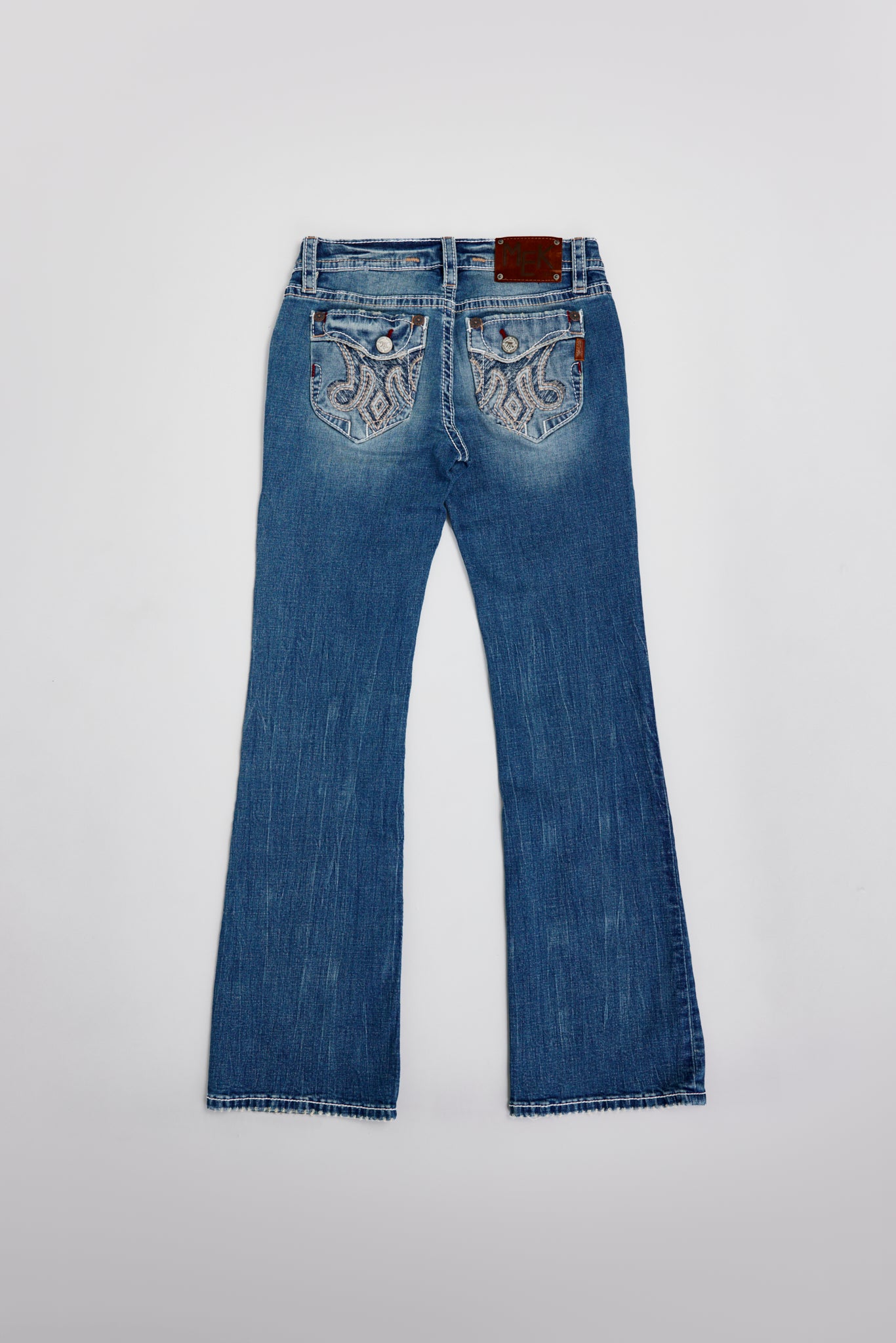 Megan Medium Blue Low Rise Bootcut Jeans