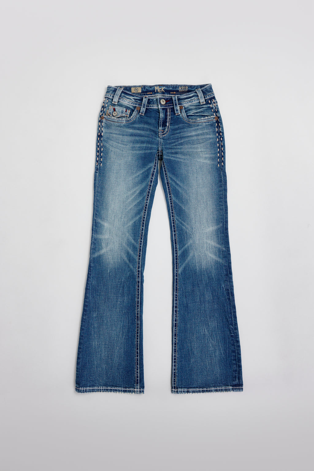 Megan Medium Blue Low Rise Bootcut Jeans